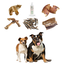 GLE PETS CAJA DE SNACKS NATURALES, REGALOS PARA PERROS, PREMIOS SALUDABLES, 5 BOSLAS VARIADAS + ACEITE DE SALMÓN PARA PERROS (250 ml) CAJA CORAL, , large indicador imagen numero 4
