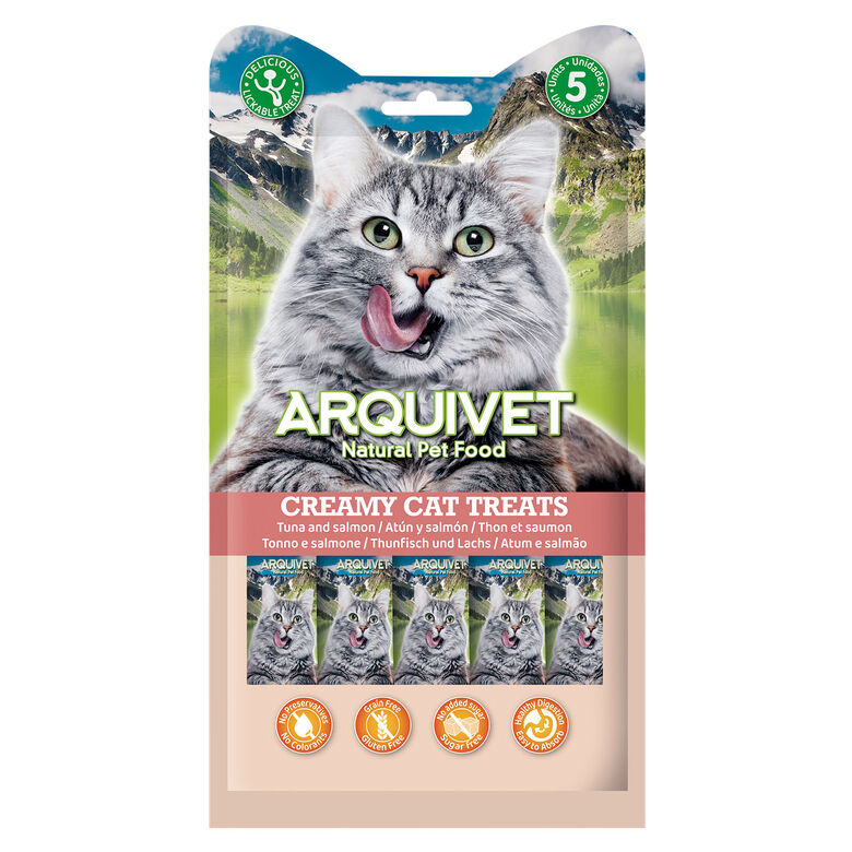 Arquivet Creamy Treats Atún y Salmón Snack Cremoso para gatos thumbnail