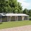 vidaXL Jaula de perros techo y puertas acero galvanizado gris 12x2x2 m, , large indicador imagen numero 11