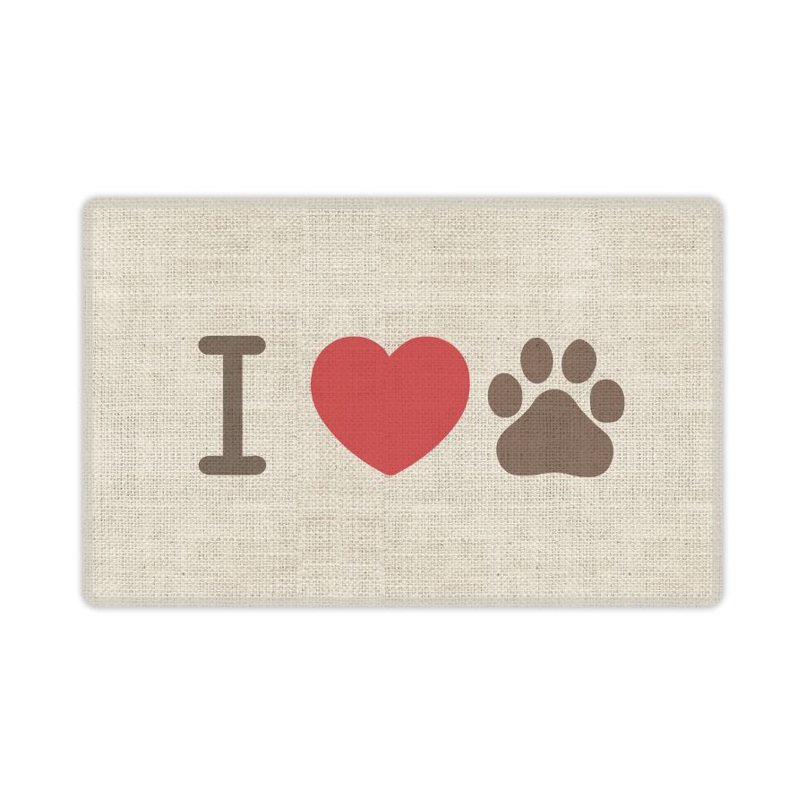 VINILIKO, alfombra para comederos I Love 48x75cm, , large Imagen numero 1