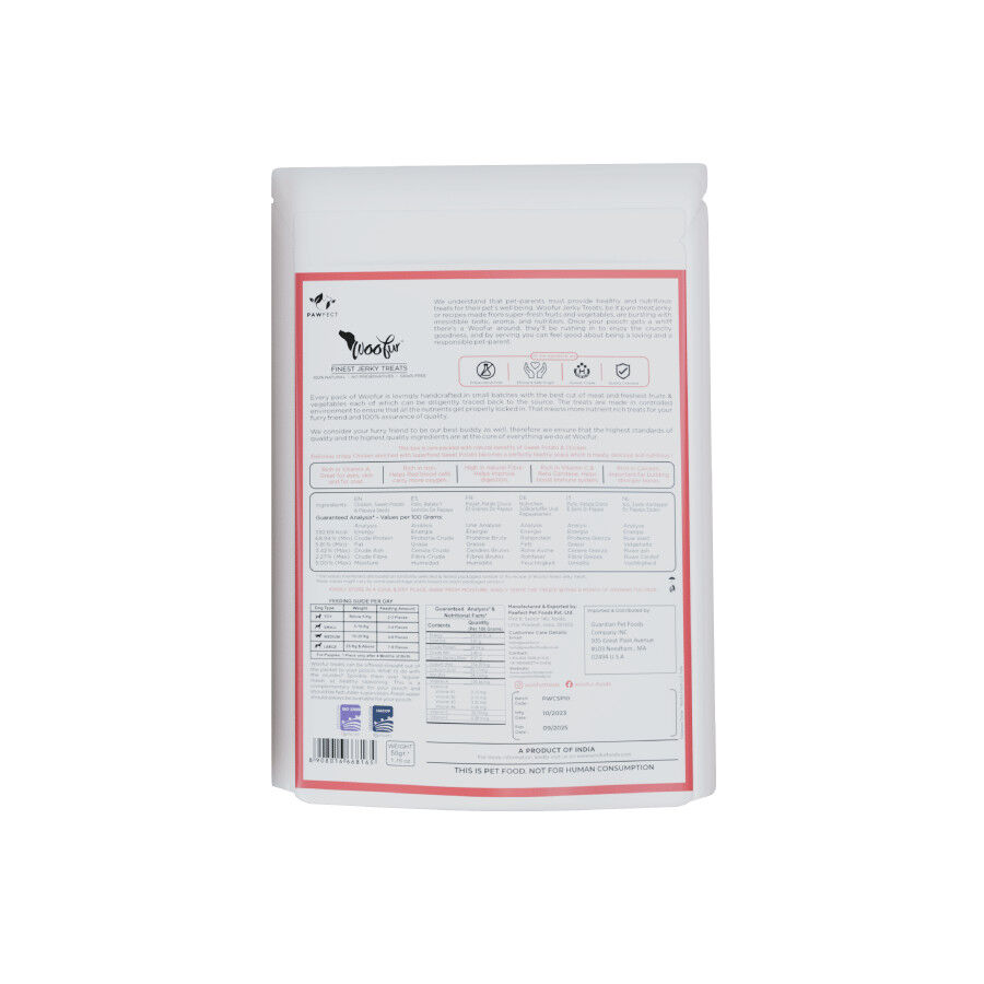 Delicias de carne seca: pollo y batata (50 g/1,76 oz), , large Imagen numero 2