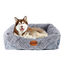 Nobleza Cama Perros Extra Grande, Cama para Perro Lavable con Fondo Antideslizante, Cama para Mascotas de Felpa Suave y Mullida,90x80x24cm, , large indicador imagen numero 1