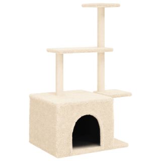 vidaXL Rascador con postes sisal crema para Gatos 