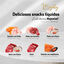 6 sobres x 15 g Majesty Pollo con Ternera snack l&iacute;quido para gatos, , large indicador imagen numero 3