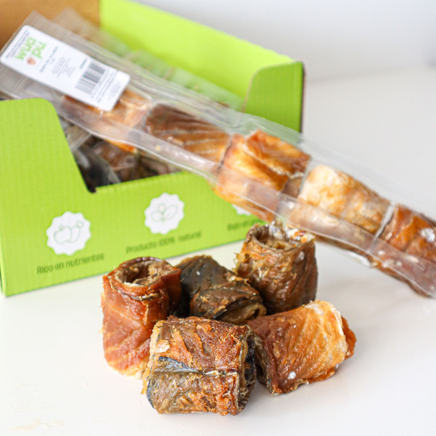 SNACK NATURAL PARA PERRO SUSHI SALMON 5u x 10 BOLSAS WUAPU, , large Imagen numero 4