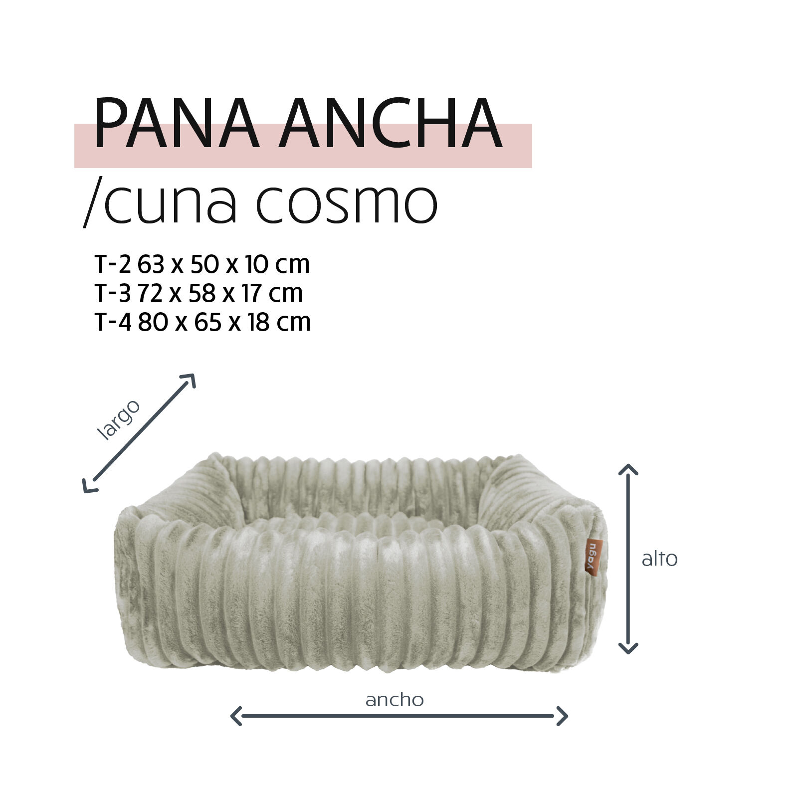 ] YAGU DESCANSO CUNA COSMO PANA ANCHA MALVA, , large Imagen numero 3