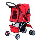 Cochecito plegable 360º PawHut para macotas color Rojo, , large image number null