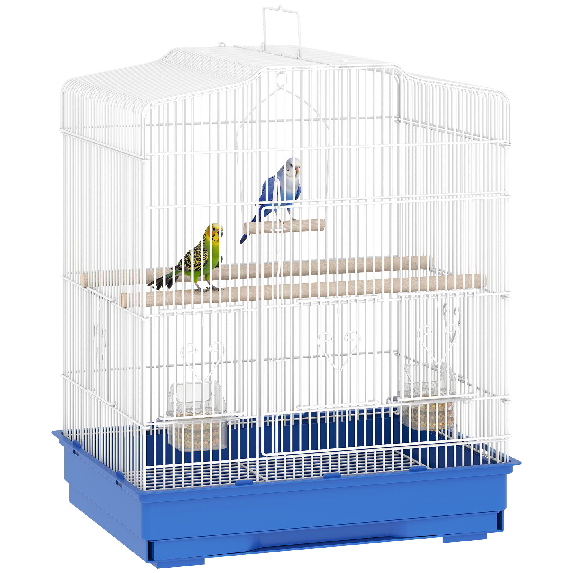 PawHut Jaula para P&aacute;jaros Azul, , large Imagen numero 6