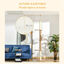 PawHut Árbol para Gatos del Suelo al Techo 43x27x228-260 cm Torre para Gatos con Altura Ajustable 4 Plataformas Espaciosas y Poste de Sisal Marrón, , large indicador imagen numero 5