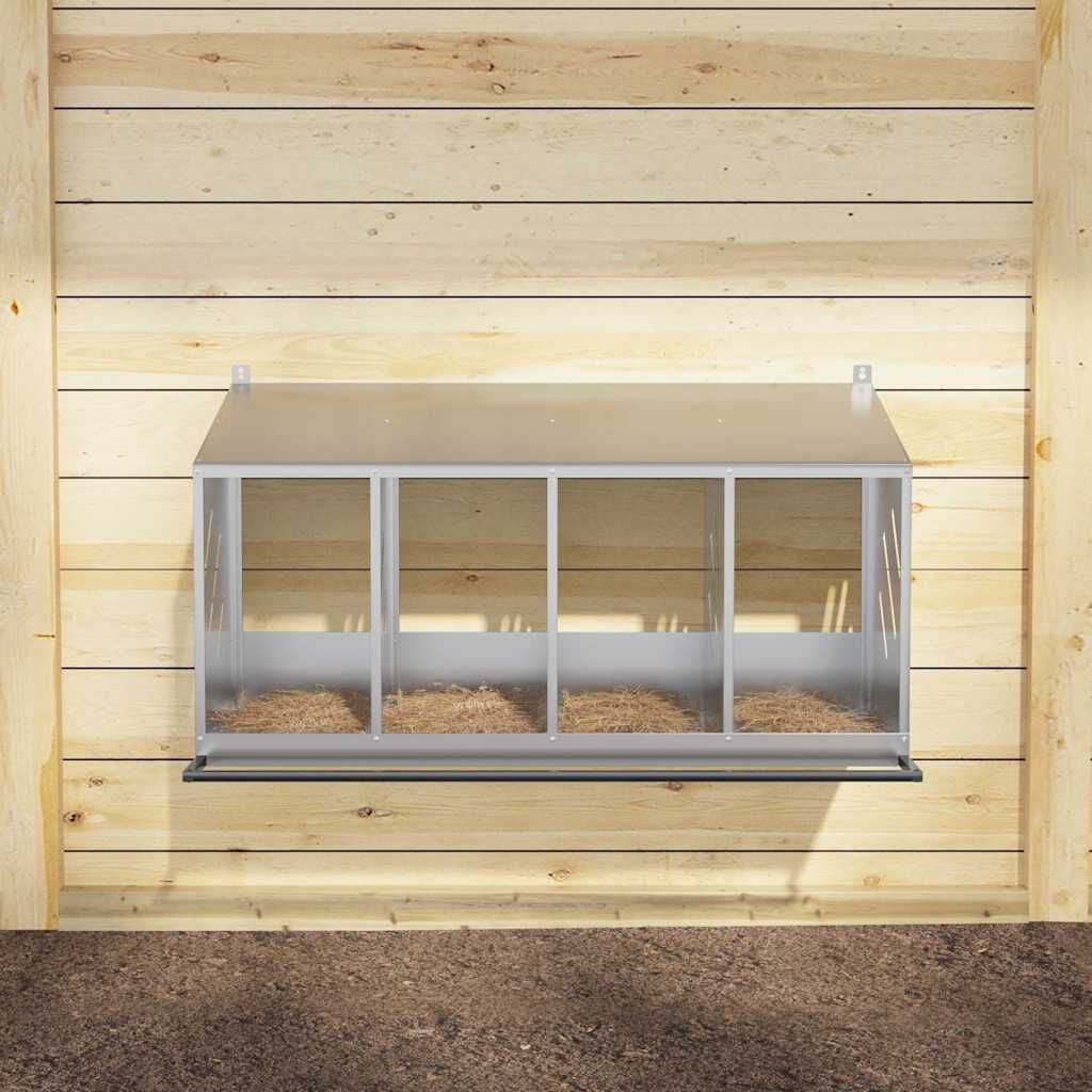 VidaXL Nido Plateado para gallinas thumbnail