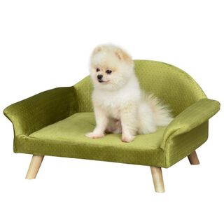 Sofá para mascotas con cojín acolchado color Latón
