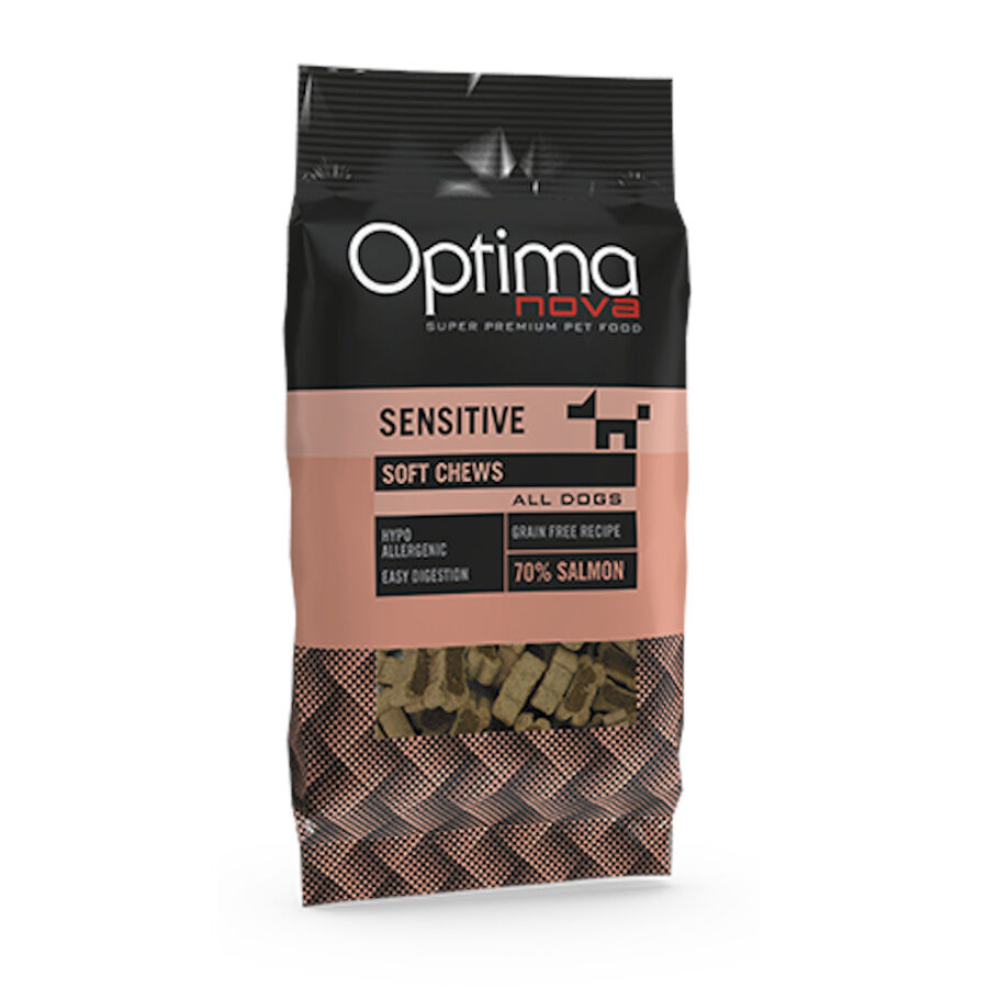 150 g Optima Nova Galletas Sensitive de salm&oacute;n para perros, , large Imagen numero 1