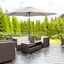 Outsunny Sombrilla de Jardín Ø295x250 cm con Manivela Parasol Exterior con Mecanismo de Inclinación y Poste Desmontable de Metal para Terraza Piscina Patio Gris Claro, , large indicador imagen numero 2