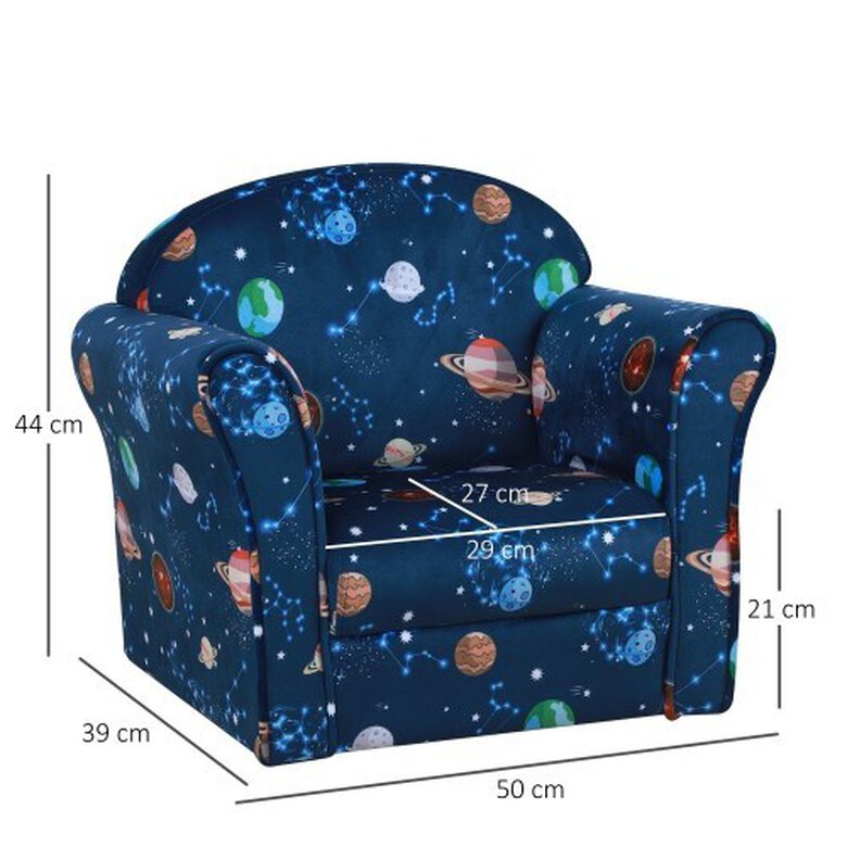 Mini sofá ergonómico Homcom para gatos color Azul, , large image number null