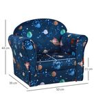 Mini sofá ergonómico Homcom para gatos color Azul, , large image number null
