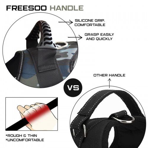 Edipets arn&eacute;s ajustado y antitirones azul camo para perros, , large Imagen numero 2