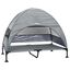 vidaXL Cama Elevada para Perros Manual Gris claro 127 x 81 x 108 cm, , large indicador imagen numero 1