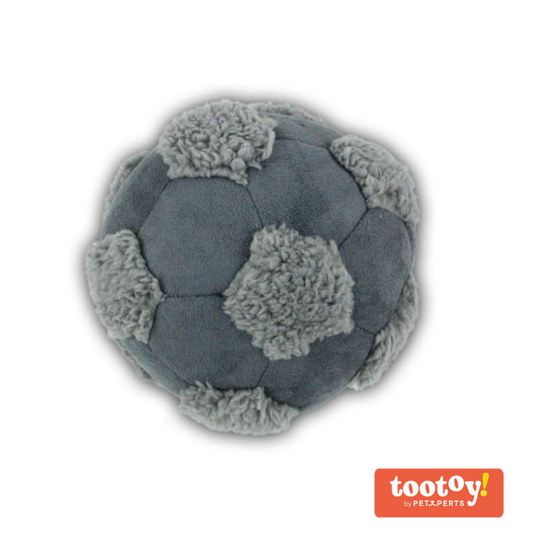 Tootoy! Comfy Football Grey Pelota de Peluche para perros