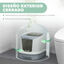 PawHut Arenero para Gatos Blanco y Gris, , large indicador imagen numero 4