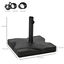 Outsunny Base de Sombrilla de Jardín Peso 20 kg Apta para Distintos Diámetros de Poste Ø32mm, Ø38mm, Ø48mm Rellena con Cemento Estable 41,5x41,5x33cm Negro, , large indicador imagen numero 3
