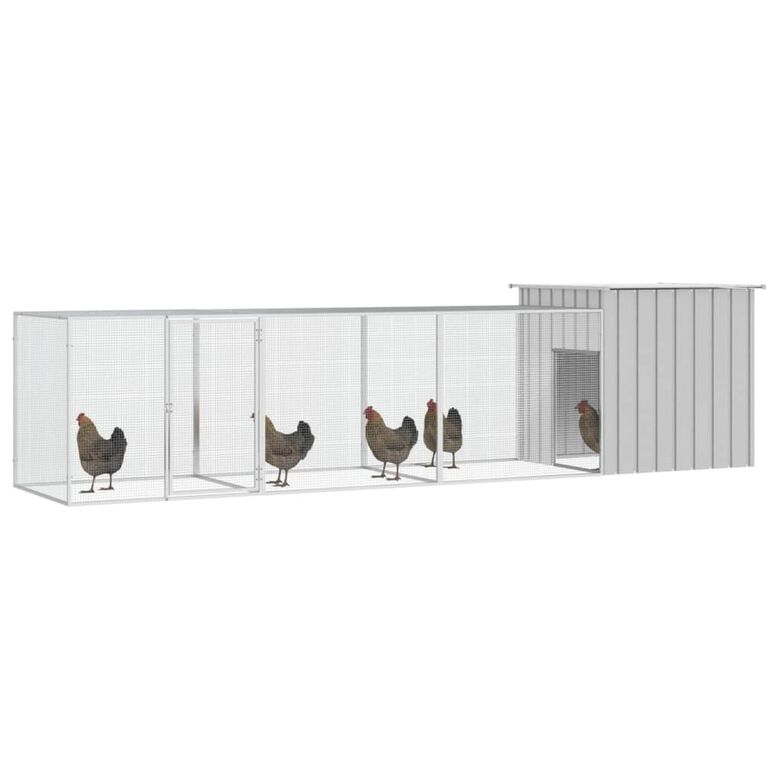 VidaXL Gallinero de 7 espacios blanco para Gallinas thumbnail