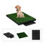 VidaXL Inodoro Mascotas con Bandeja Césped Artificial Orinal para Perros Verde, , large indicador imagen numero 3