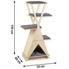 Mueble rascador Beeztees Mirza color Marrón, , large image number null
