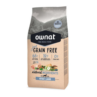 Ownat Just Grain Free Adult Cordero pienso para perros