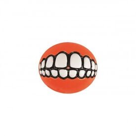 Rogz grinz pelota portagolosinas naranja para perros