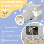 PawHut Túnel para Gatos con Cueva Tubo de Juguete para Mascotas, , large image number null