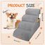 Nobleza Escalera para Perros, Escaleras Rampa para Perros Mascotas de Espuma de 3 Escalones con Rodillo para Pelusa, Escalera para Cama de Perros Pequeños Perros y Gatos Subir a la Cama, , large indicador imagen numero 2