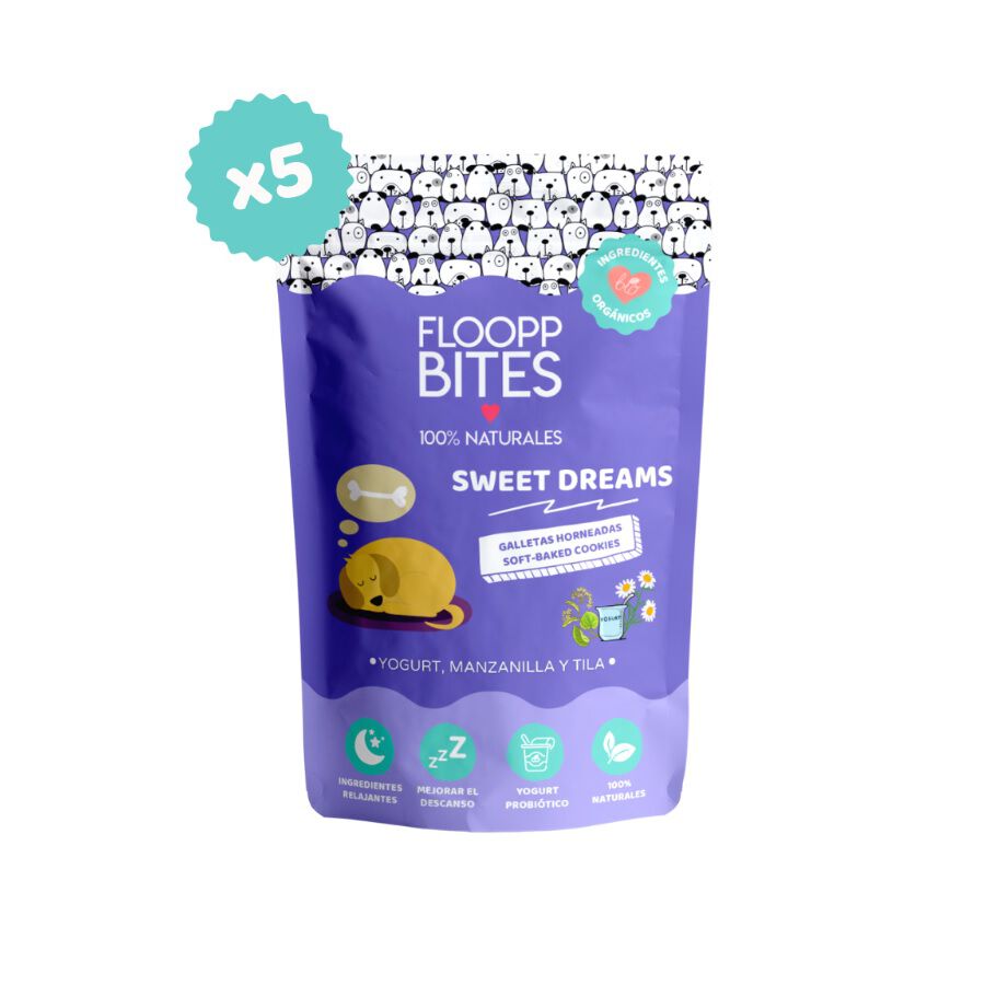 Pack de galletas naturales FlooppBITES Sweet Dreams para perros, , large Imagen numero 1