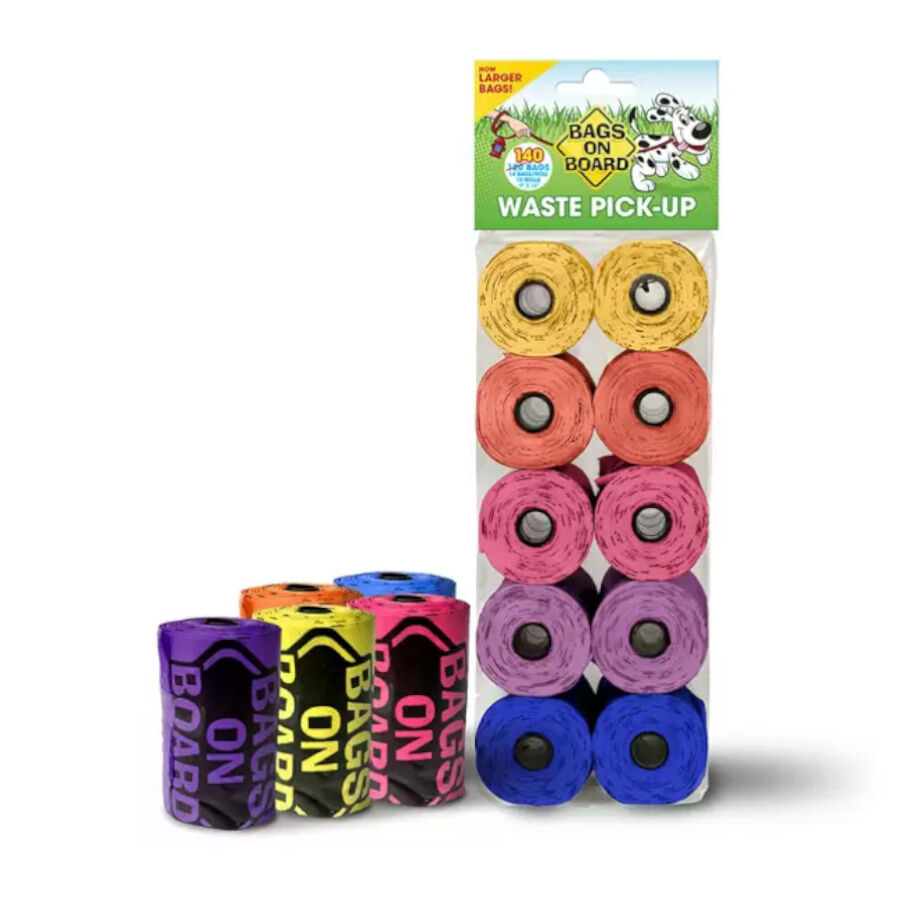 Bags on Board Rainbow Bolsas Grandes para heces de perro &ndash; 10 x 14, , large Imagen numero 1