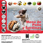 Menú Pollo y Sardinas con huesos para perros y gatos Pack 10 unidades, , large image number null
