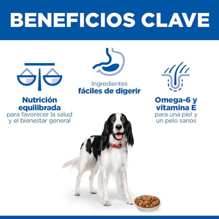 363 g Hill's Science Plan Adult Estofado con vacuno y verduras lata para perros, , large Imagen numero 4