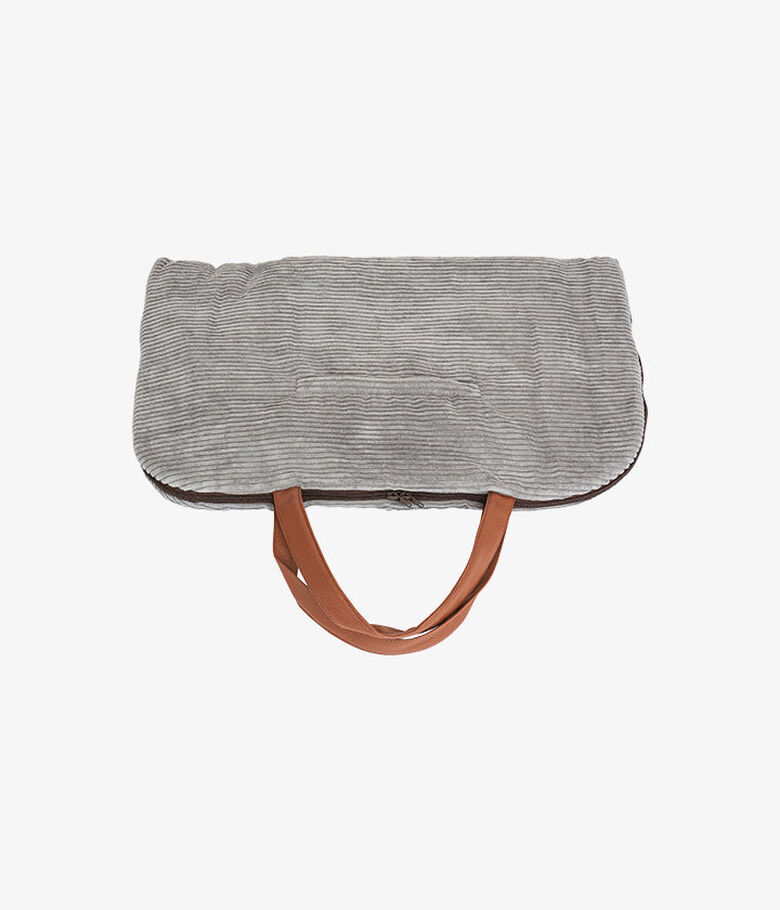 Pet and Co Alfombra De Viaje Charly Cord Gris Perros thumbnail