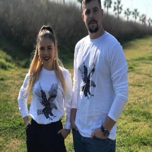 Camiseta unisex águila color Blanco thumbnail