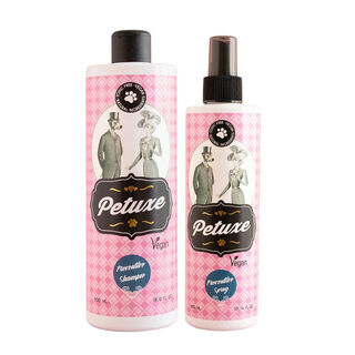 Petuxe Cosmetics pack champú y spray preventivo para mascotas