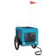 vidaXL Remolque de bicicleta para perros hierro tela Oxford azul negro, , large indicador imagen numero 5