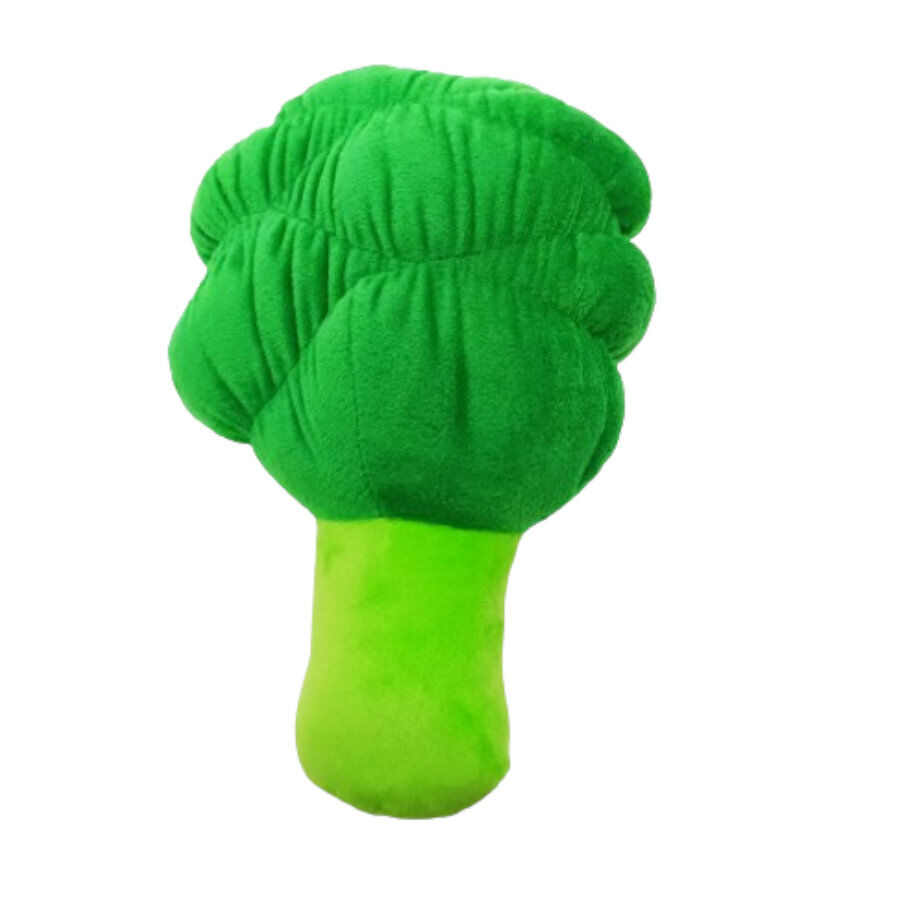 Tootoy! Comfort Healthy Broccoli Cuddler peluche con sonido para perros thumbnail