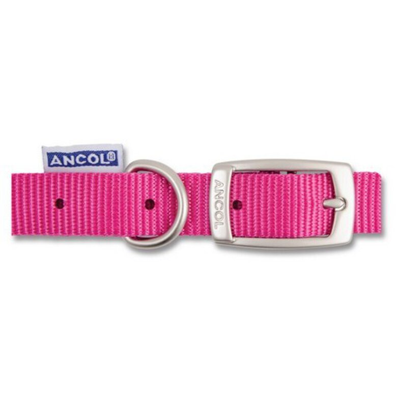 Collar impermeable Ancol de nylon para perros color Frambuesa, , large image number null