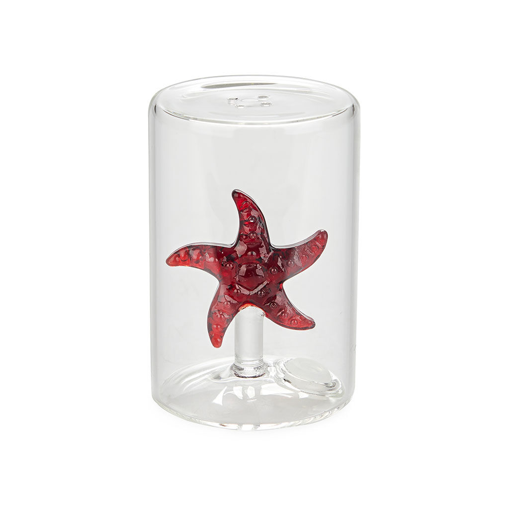 Balvi Salero Starfish Color rojo Con figura en forma de estrella de mar Borosilicato, , large Imagen numero 1