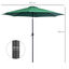 Outsunny Sombrilla de Jardín Ø295x250 cm con Manivela Parasol Exterior con Mecanismo de Inclinación y Poste Desmontable de Metal para Terraza Piscina Patio Verde, , large indicador imagen numero 3