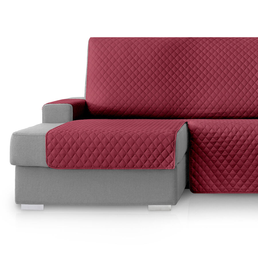 Vipalia Protector Cubresofa Rombos. Granate. Chaise Longue Izquierda 240 cm, , large Imagen numero 3