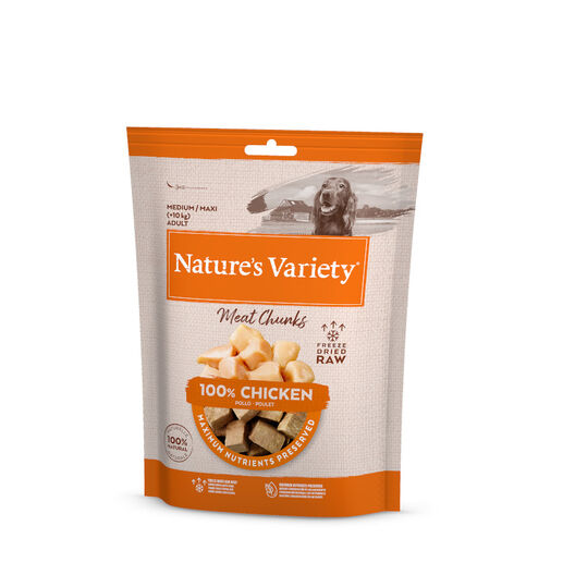 Nature's Variety Meat Chunks Pollo Liofilizado para perros, , large image number null