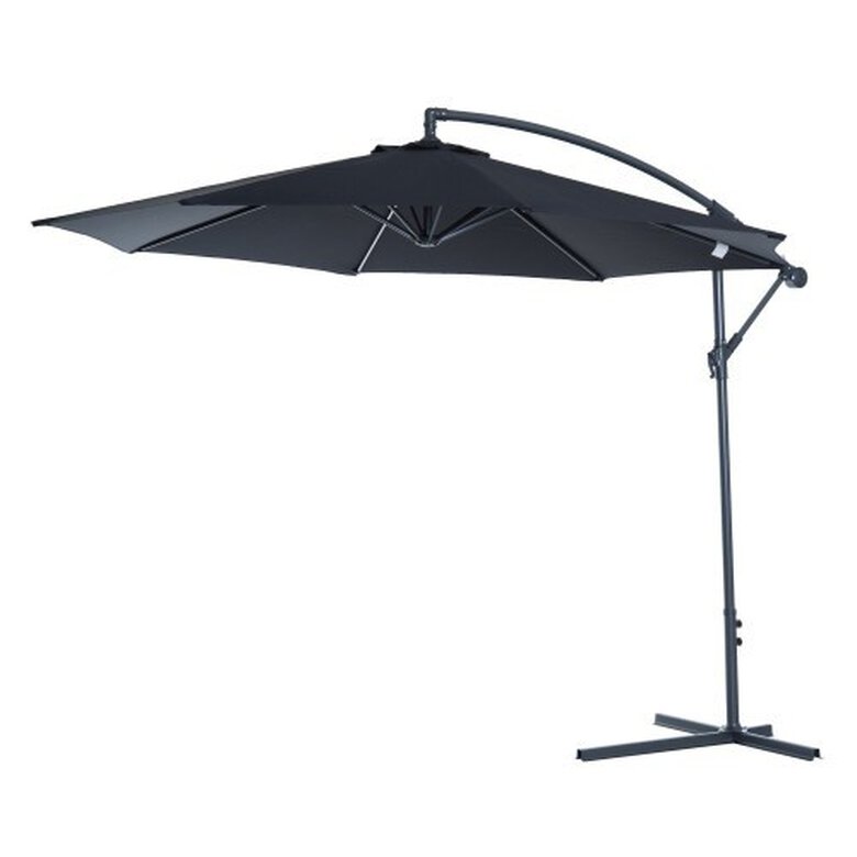 Parasol de exterior Outsunny para jardín color Negro, , large image number null