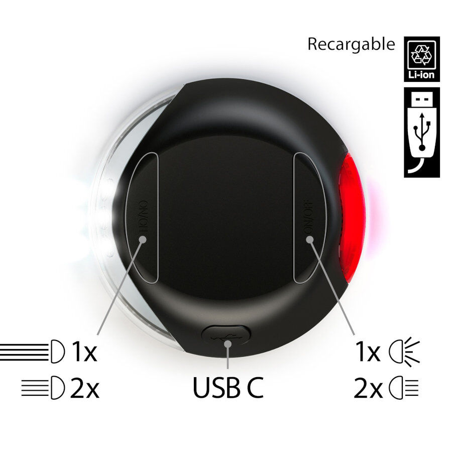 Flexi Literna de Luz led negra para correas, , large Imagen numero 2