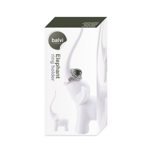 Portanillos con forma de elefante color Blanco, , large Imagen numero 2