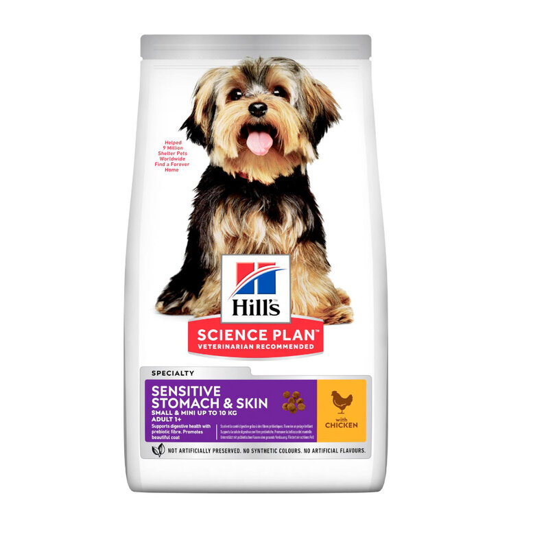 Hill's Science Plan Sensitive Stomach & Skin Small & Mini Pollo pienso para perros, , large image number null