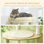 PawHut Árbol Rascador para Gatos de Madera 123,5 cm Torre Escalador para Gatos con Múltiples Plataformas Cama Desmontable y Cojines Ø54x123,5 cm Roble, , large indicador imagen numero 4